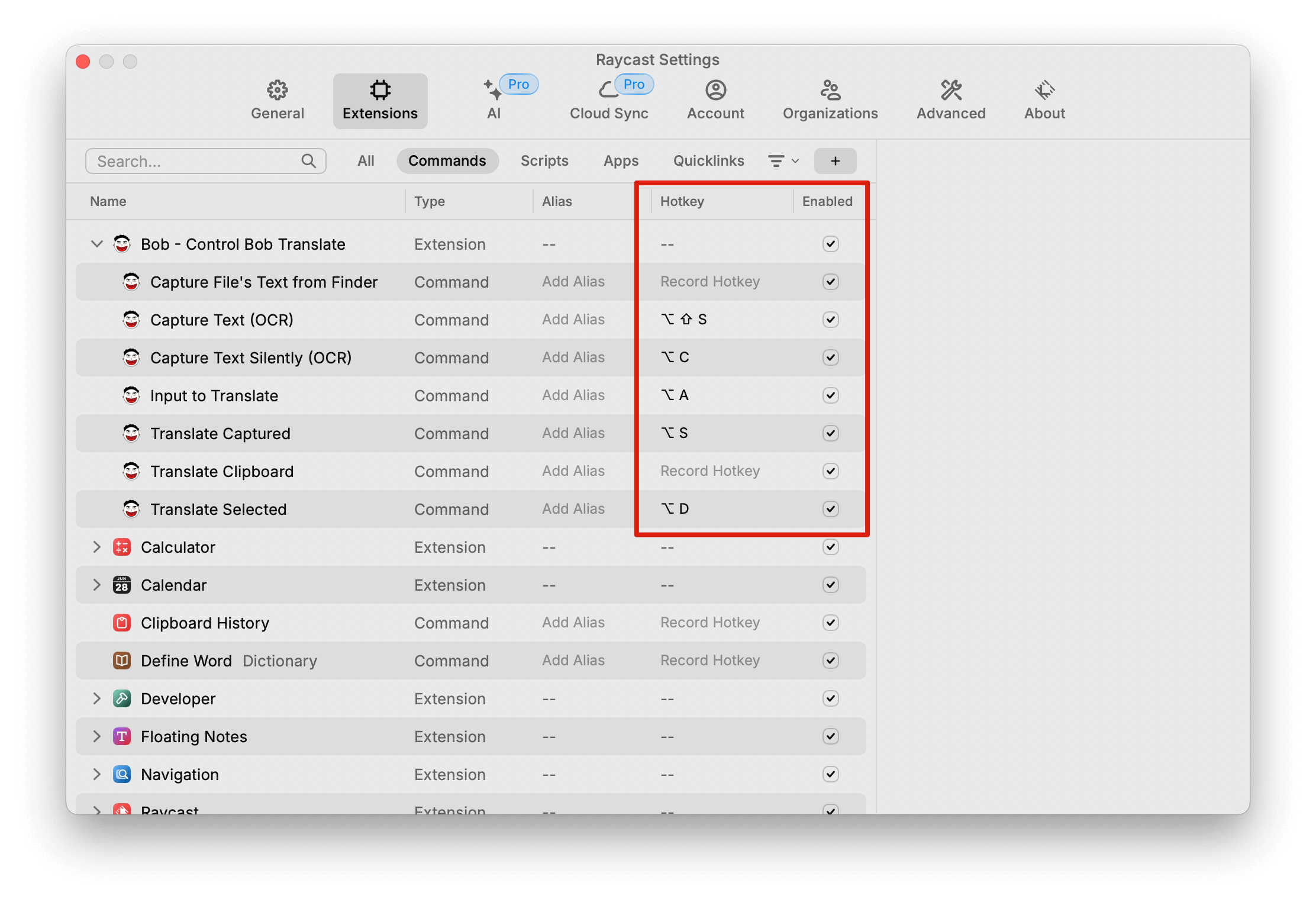 Raycast Extension